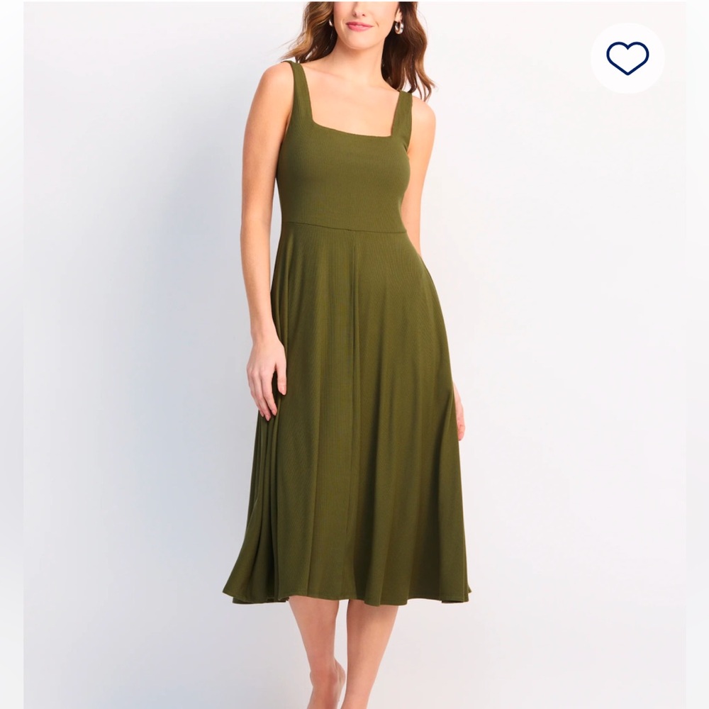 NWT Green Knit Midi Dress